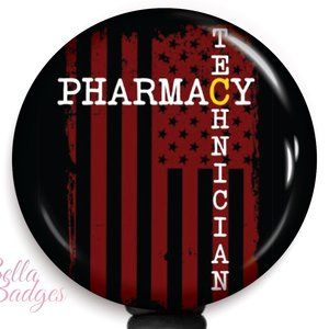 American Pharmacy Technician Badge Reel